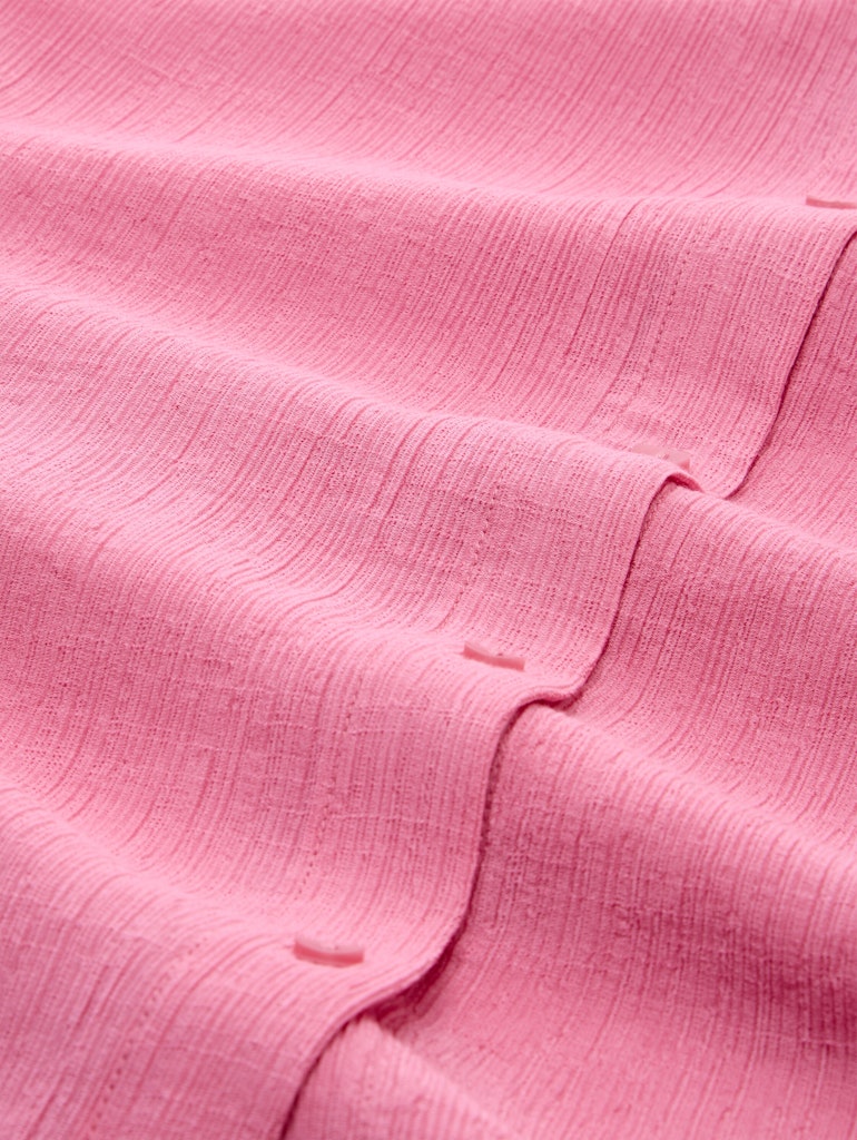Crinkle Bluse mit Knopfleiste