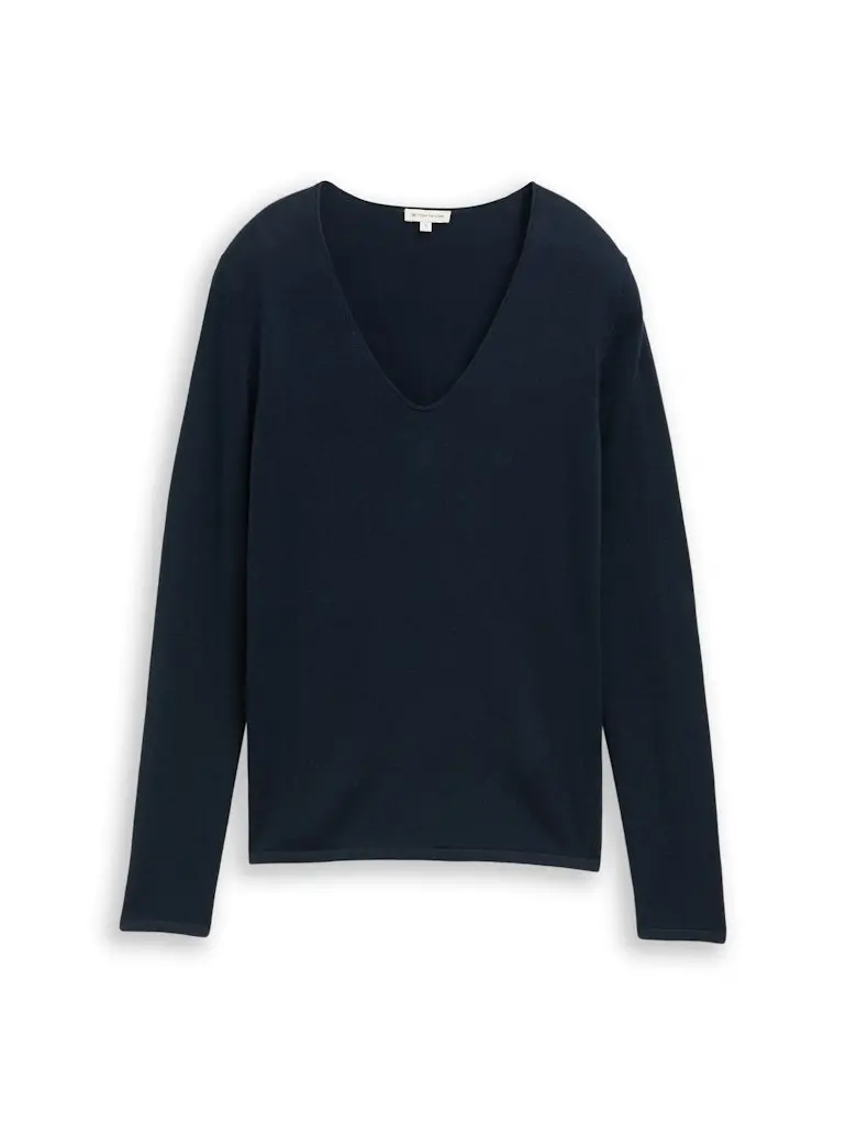 Pullover mit V-Ausschnitt