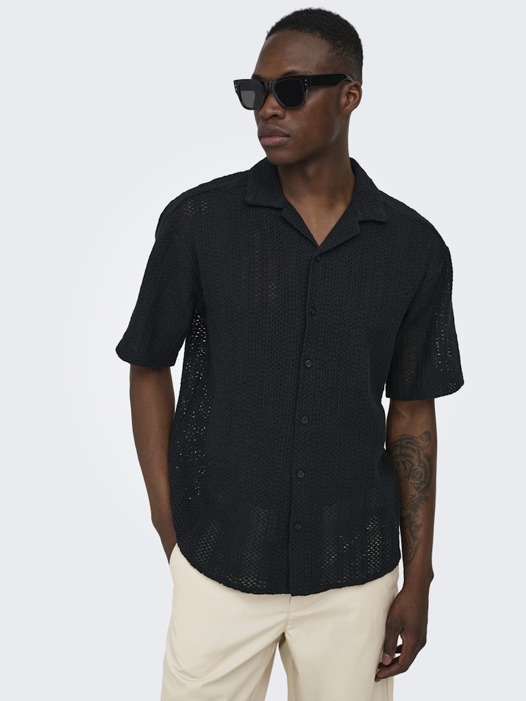 ONSDANI CROCHET SS SHIRT NOOS