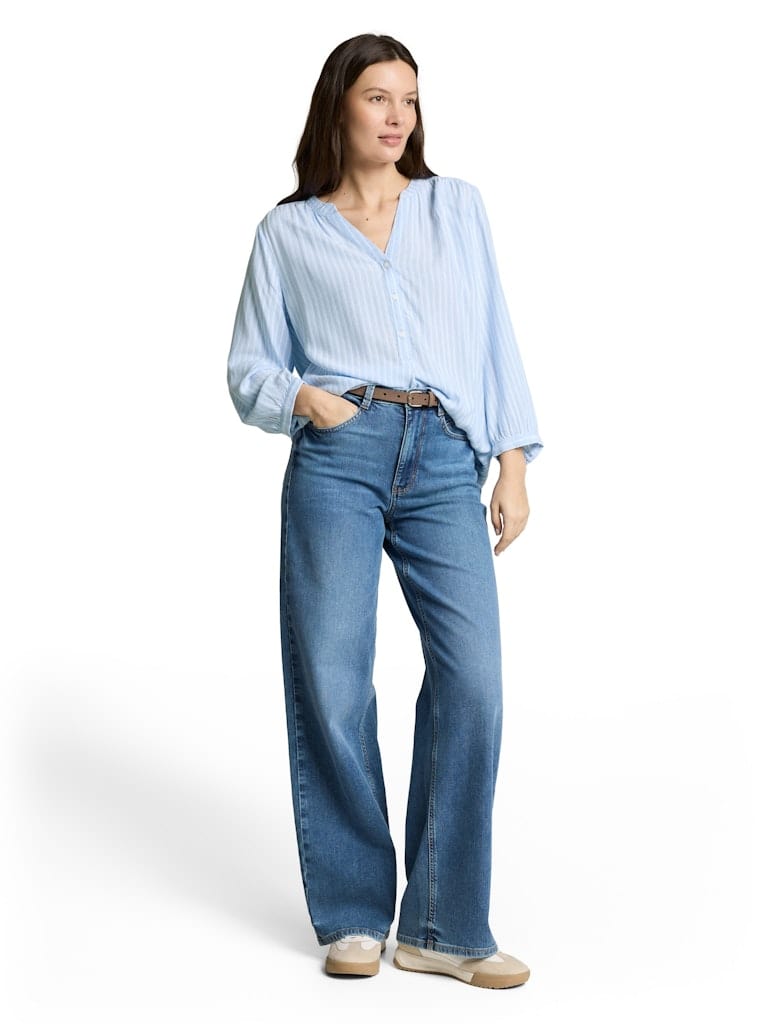 Bluse mit Streifenmuster