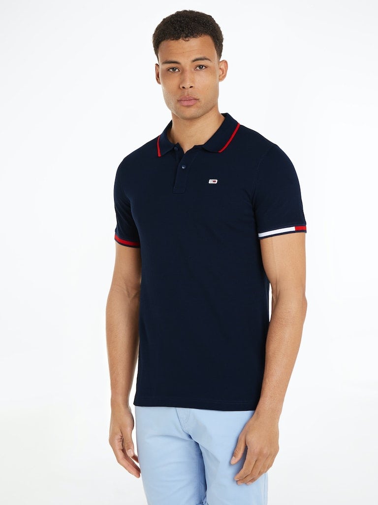 TJM SLIM FLAG CUFFS POLO | BLUE | L | 1511796.8720636411804