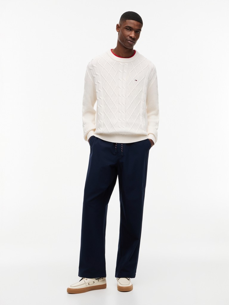 TJM REG CABLE KNIT SWEATER
