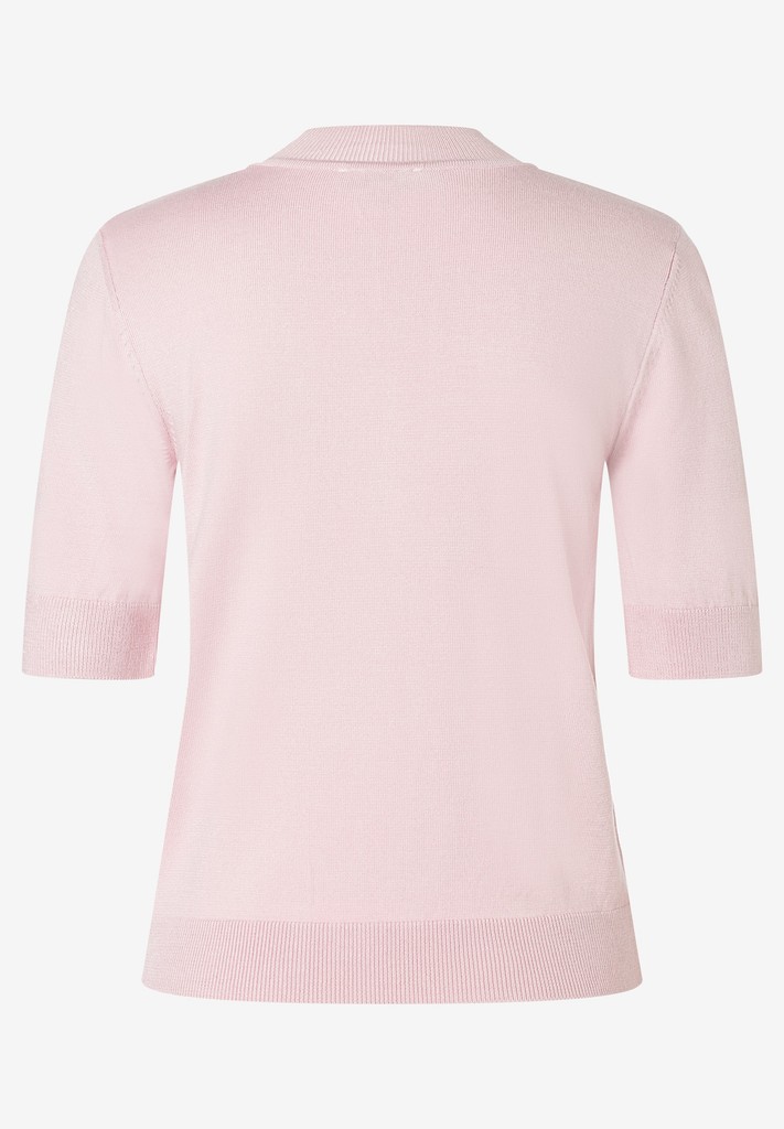 Turtleneck-Pullover mit kurzen Ärmeln