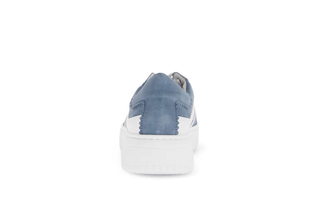 Sneaker low Materialmix Leder blau
