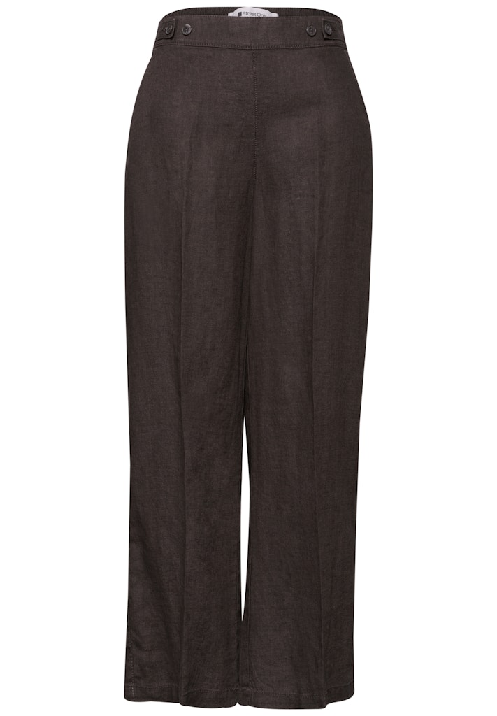 High Waist Wide Leg Hose aus Leinen