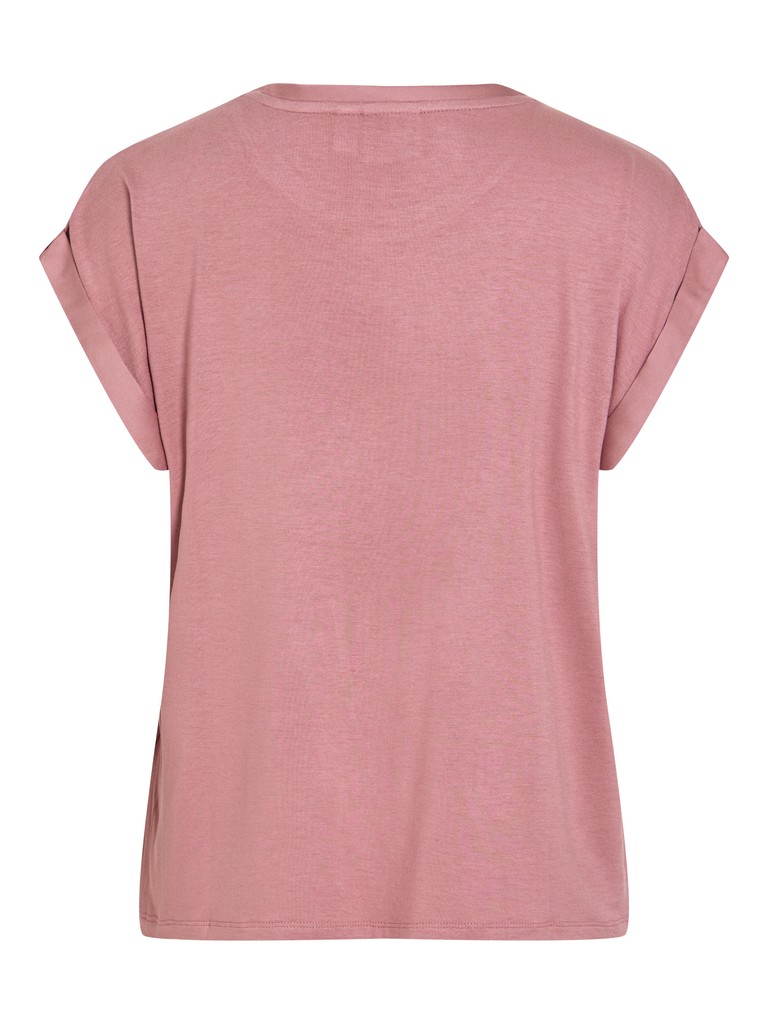 VIELLETTE S/S SATIN TOP - NOOS