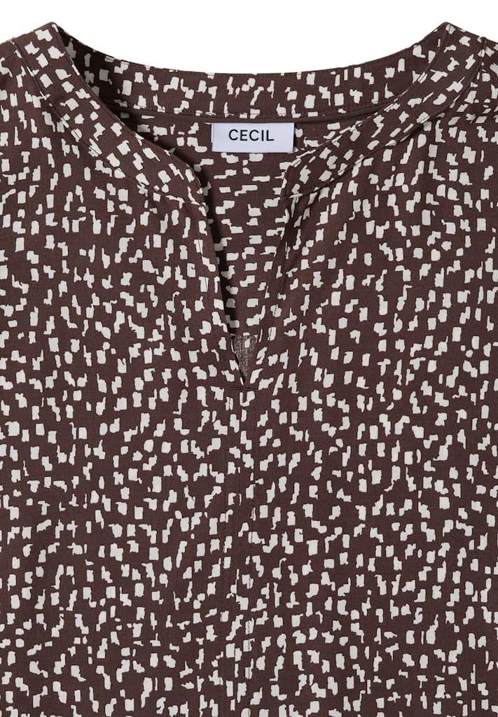 Dropped Shoulder Bluse mit Print