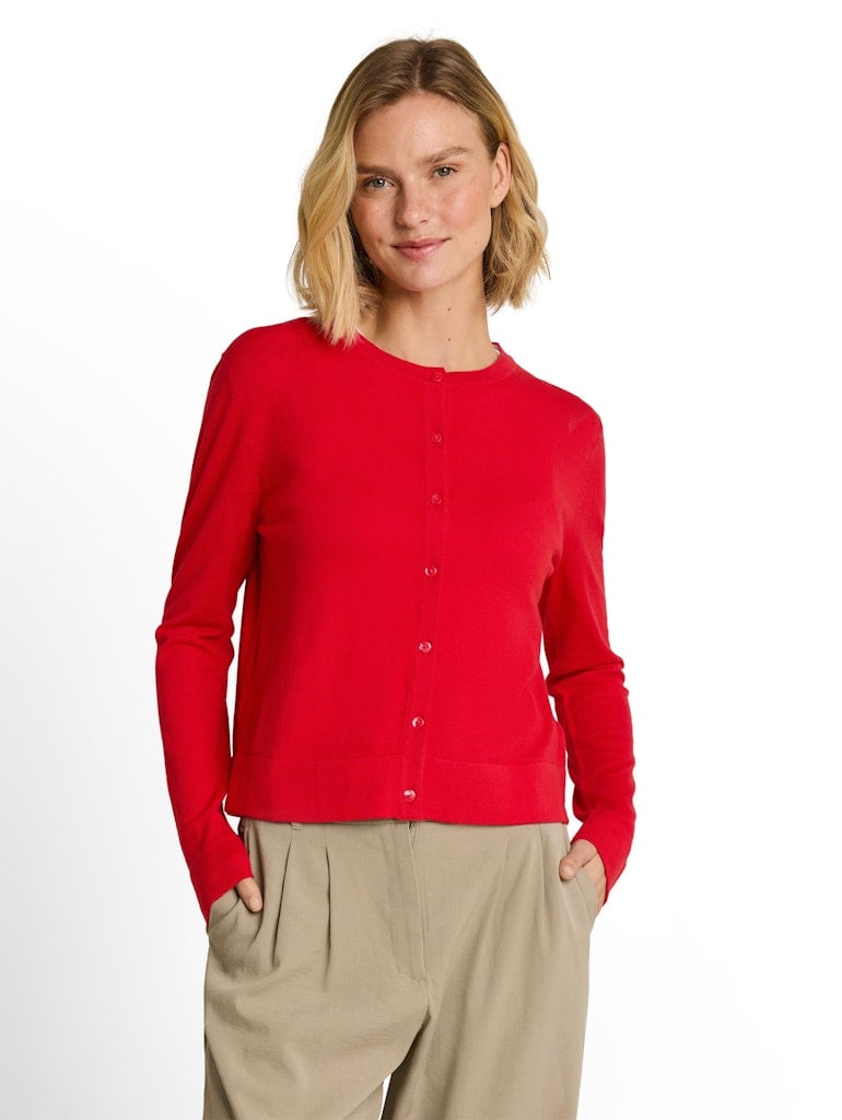 Cardigan mit Seidenanteil