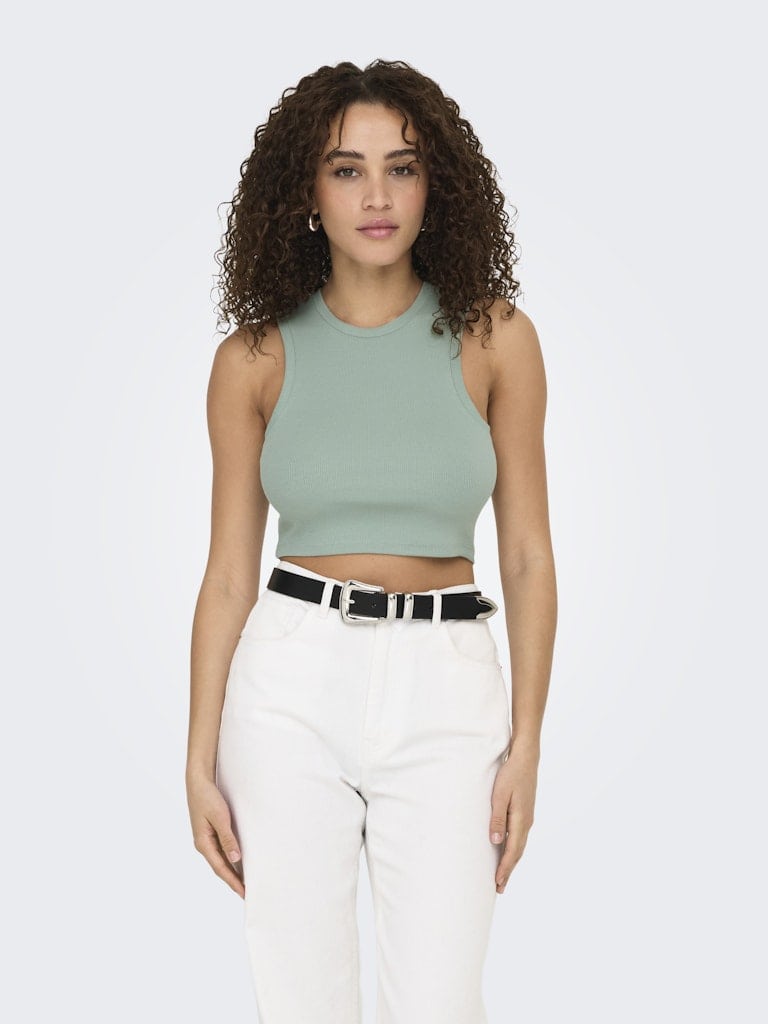 ONLVILMA S/L CROPPED TANK TOP JRS NOOS