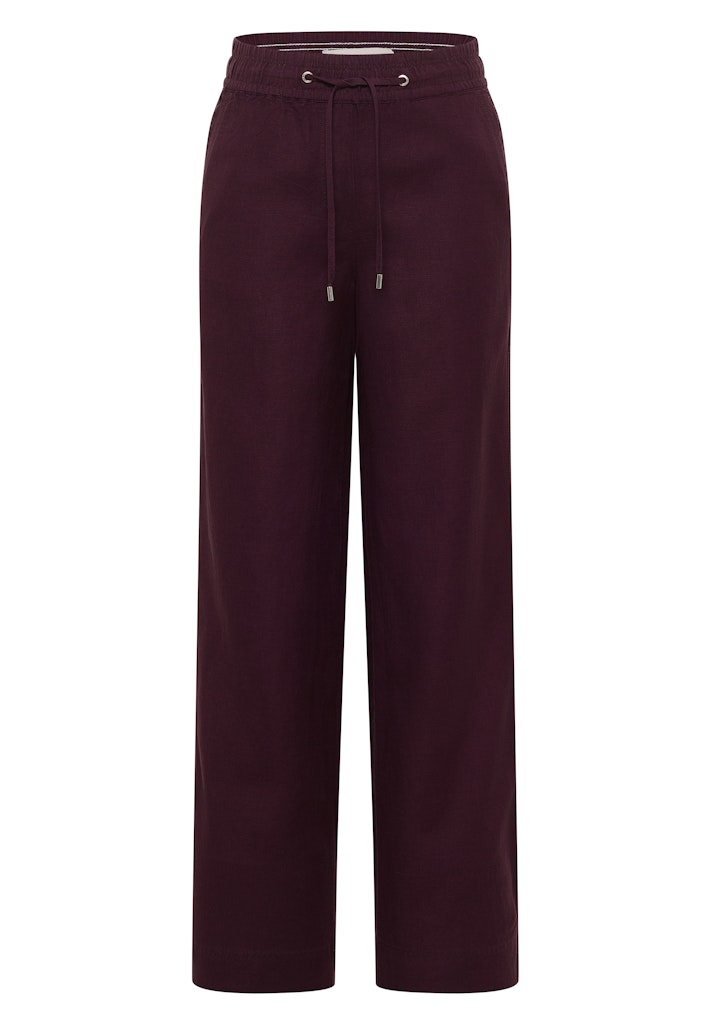 High Waist Wide Leg Hose aus Leinenmix