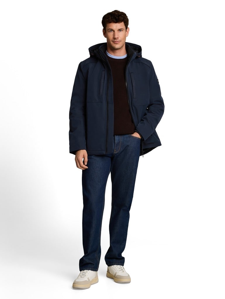 Funktionsjacke mit abnehmbarer Kapuze