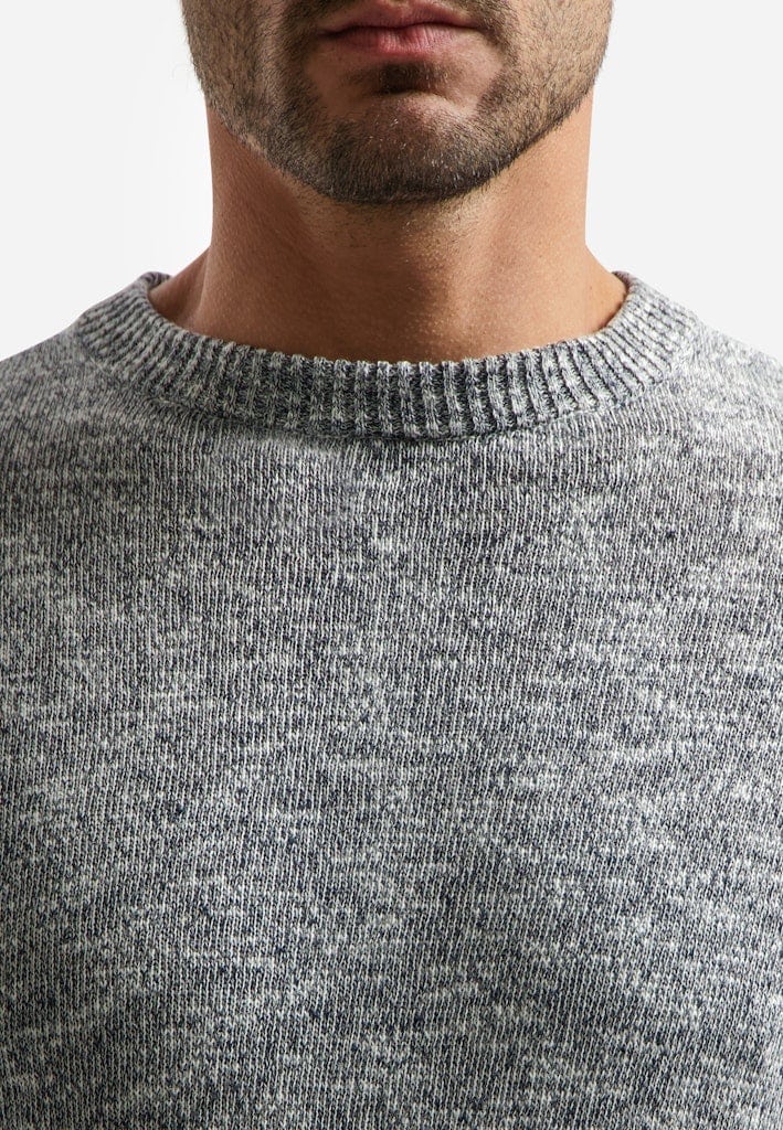 Pullover Crewneck Melange With Linen