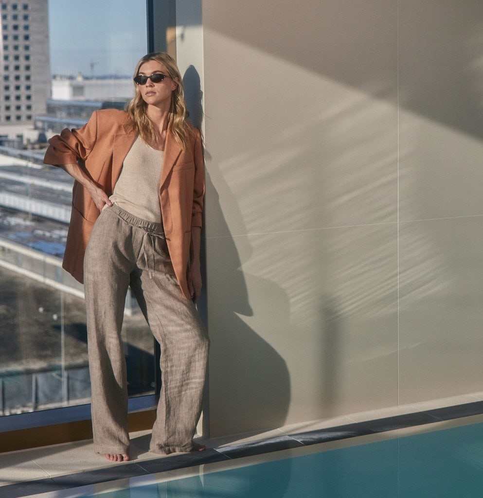 MAC JEANS - CHIARA BELT, Pure linen