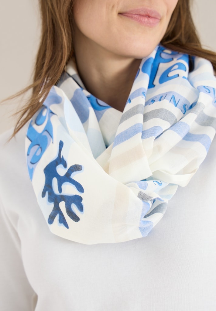 Loop-Schal mit Streifenmuster