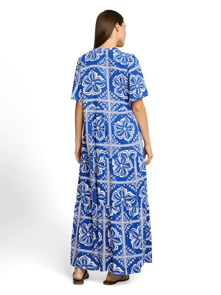 Loose Fit Maxi-Kleid mit Muster