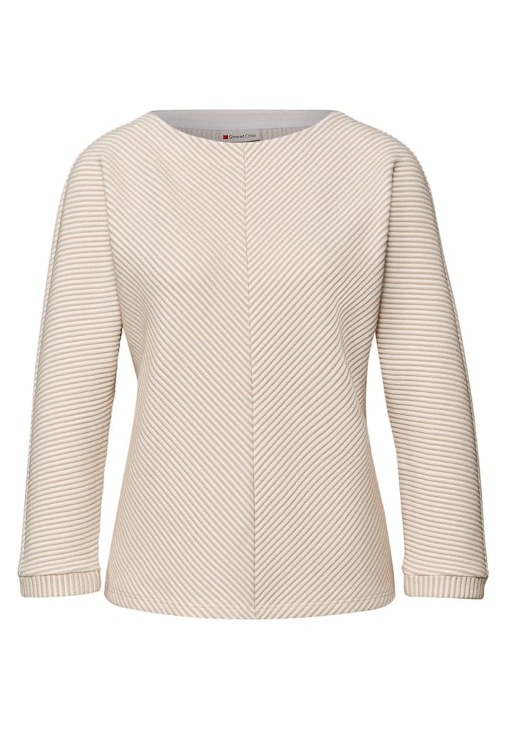 Two-Tone Strukturshirt