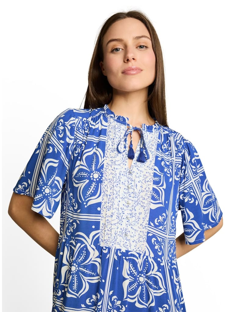 Loose Fit Maxi-Kleid mit Muster
