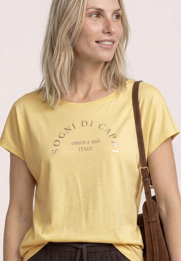 Dropped Shoulder Shirt mit Rundhals