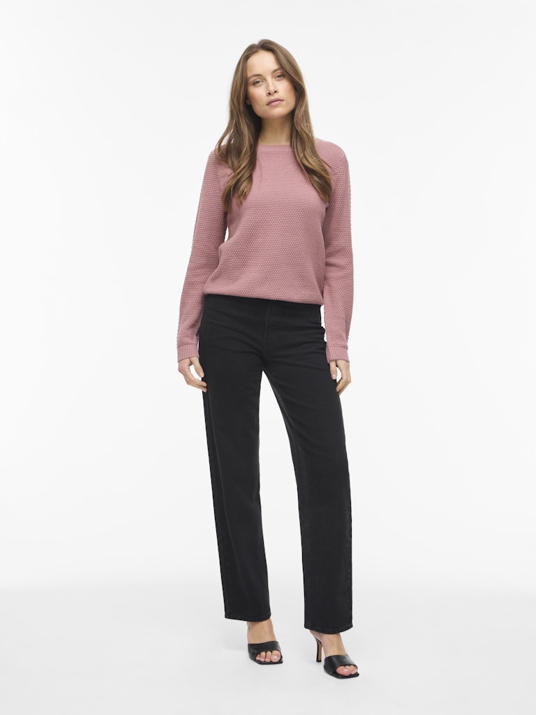 VIDALO O-NECK L/S KNIT TOP- NOOS