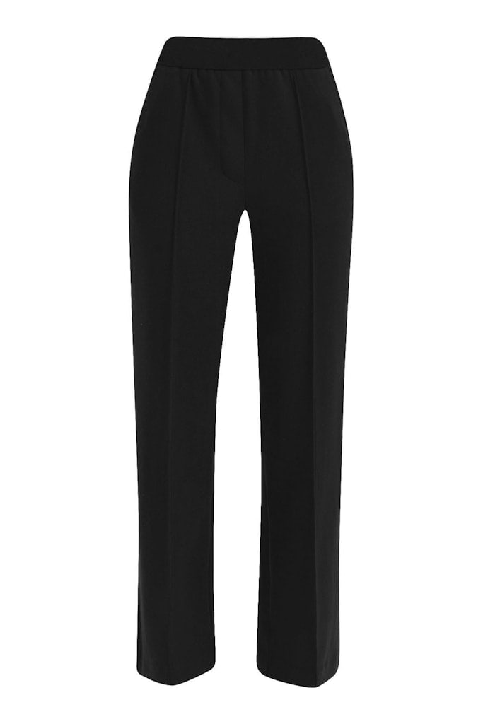 wideleg pants with elastic at back waist and french pockets