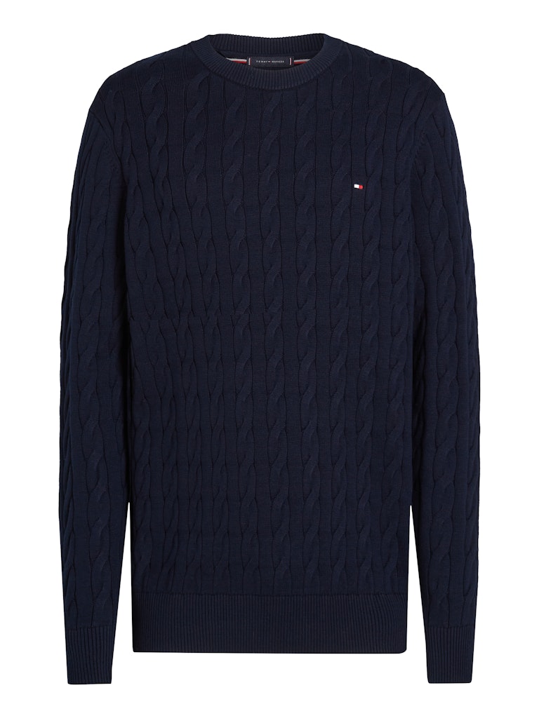 CLASSIC COTTON CABLE CREW NECK