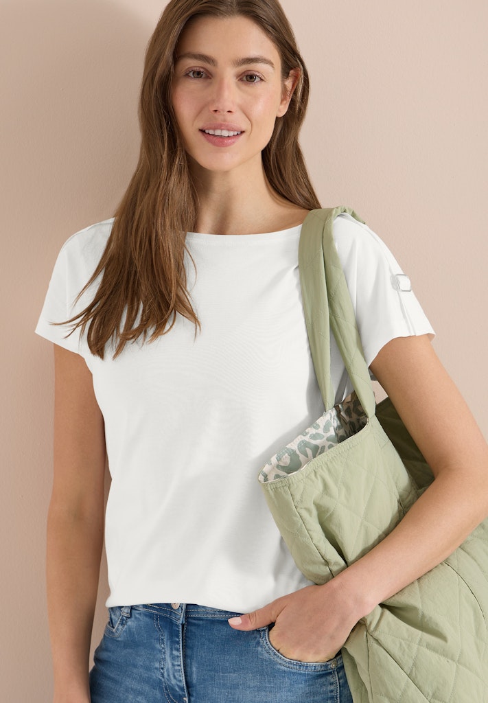 Kurzarm Shirt mit Schnallendetail