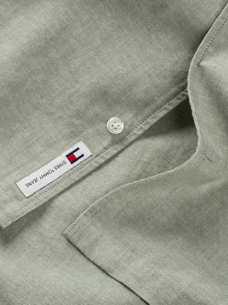 TJM LINEN BLEND CAMP SS EXT