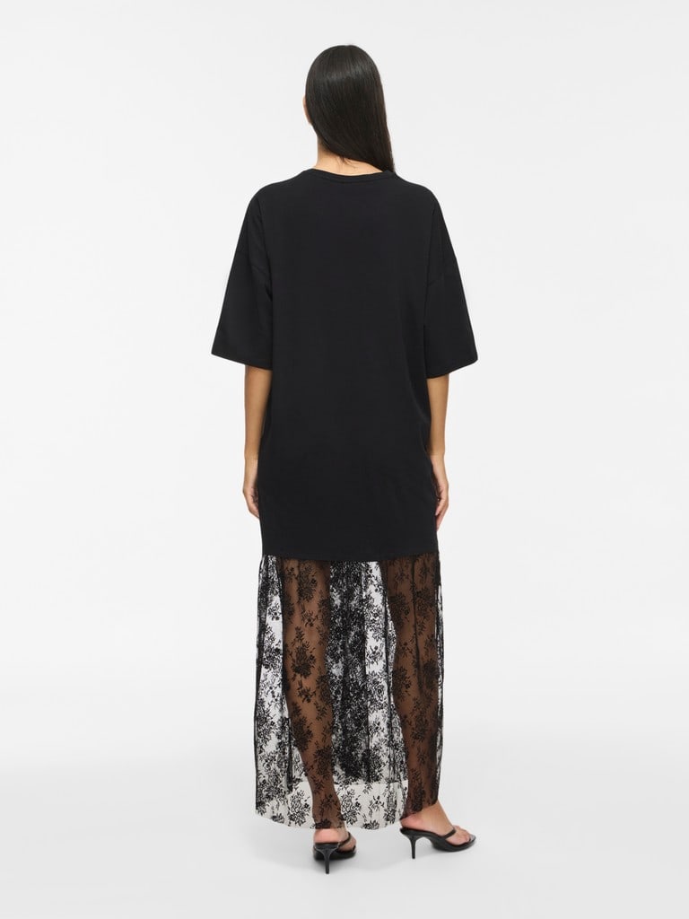 VIKATA S/S OVERSIZE LACE DRESS /LN