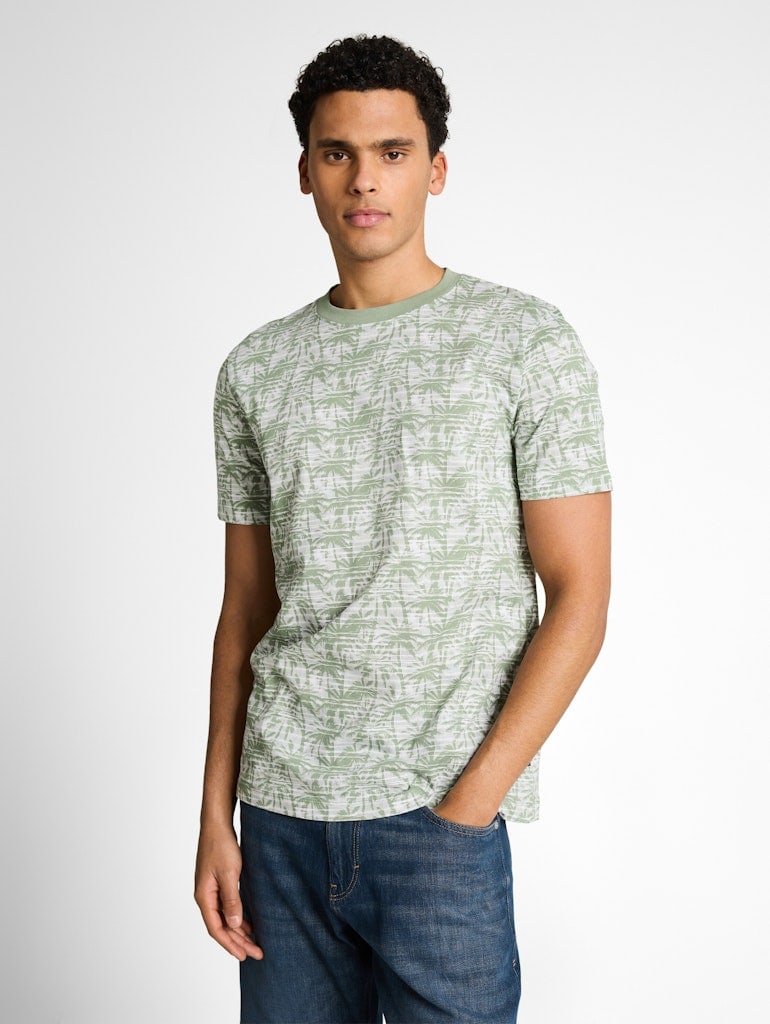 T-Shirt mit Palmenprint