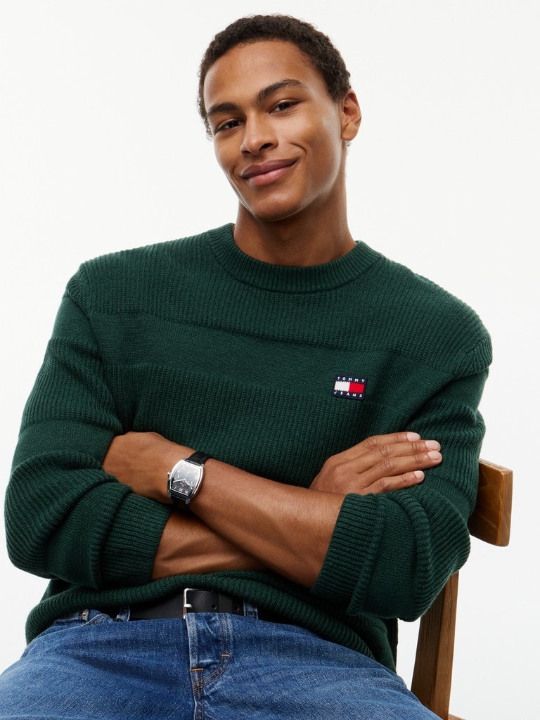 TJM REG TEXTURED SWEATER EXT