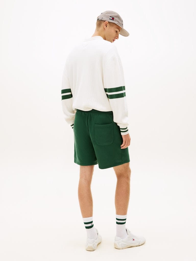 Tommy Flag Embroidery Sweat Shorts