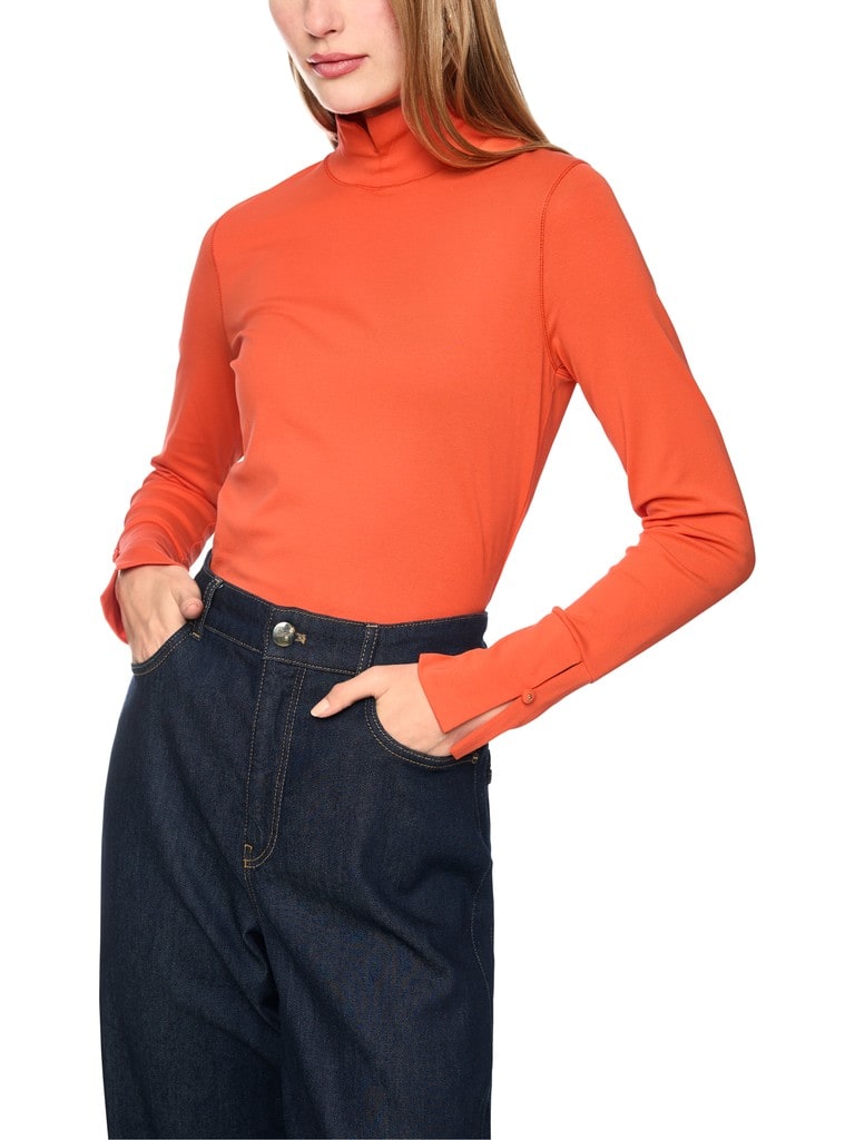 Basic-Shirt mit Stehkragen