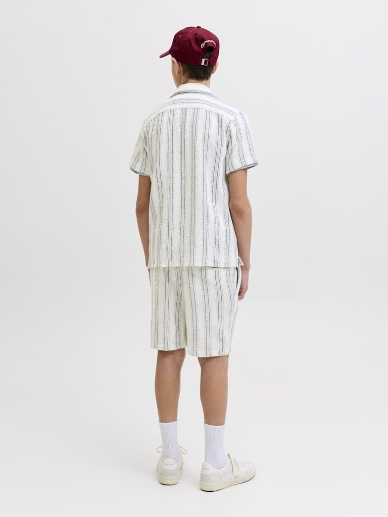 JJECOBA STRIPE RESORT SHIRT SS SN JNR