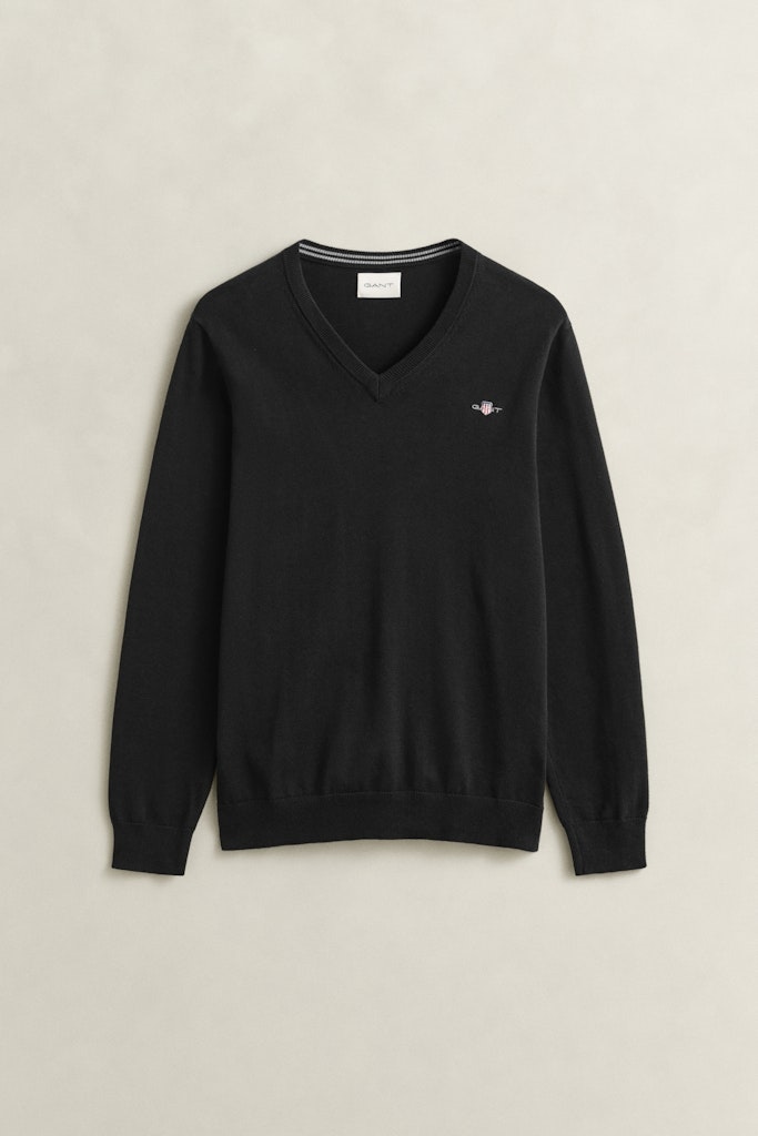 Klassischer V-Neck Pullover aus Baumwolle