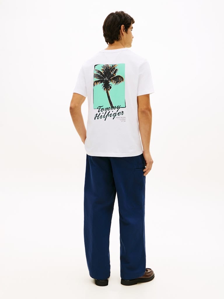 Back Photo Print Jersey T-Shirt