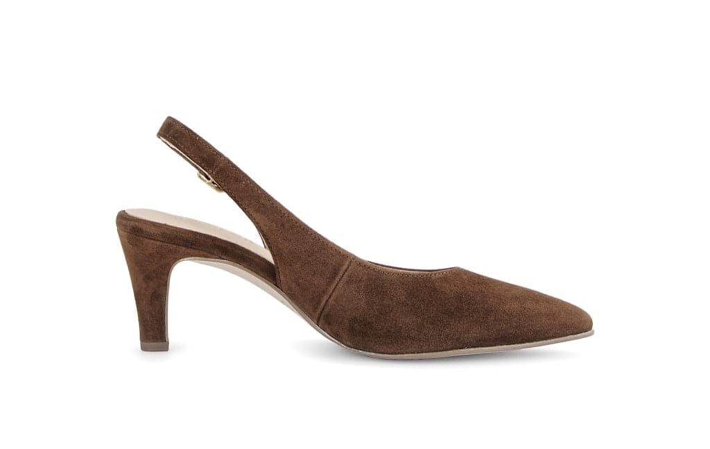 Slingpumps Rauleder braun