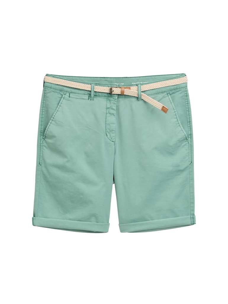 Chino Bermuda Shorts mit Gürtel