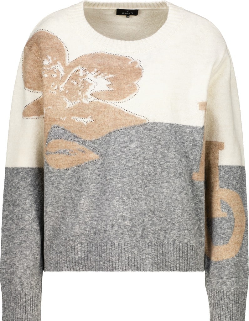 Strickpullover mit Intarsie-Muster