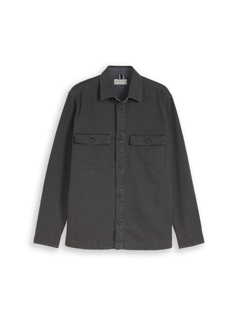 Overshirt im Washed-Look