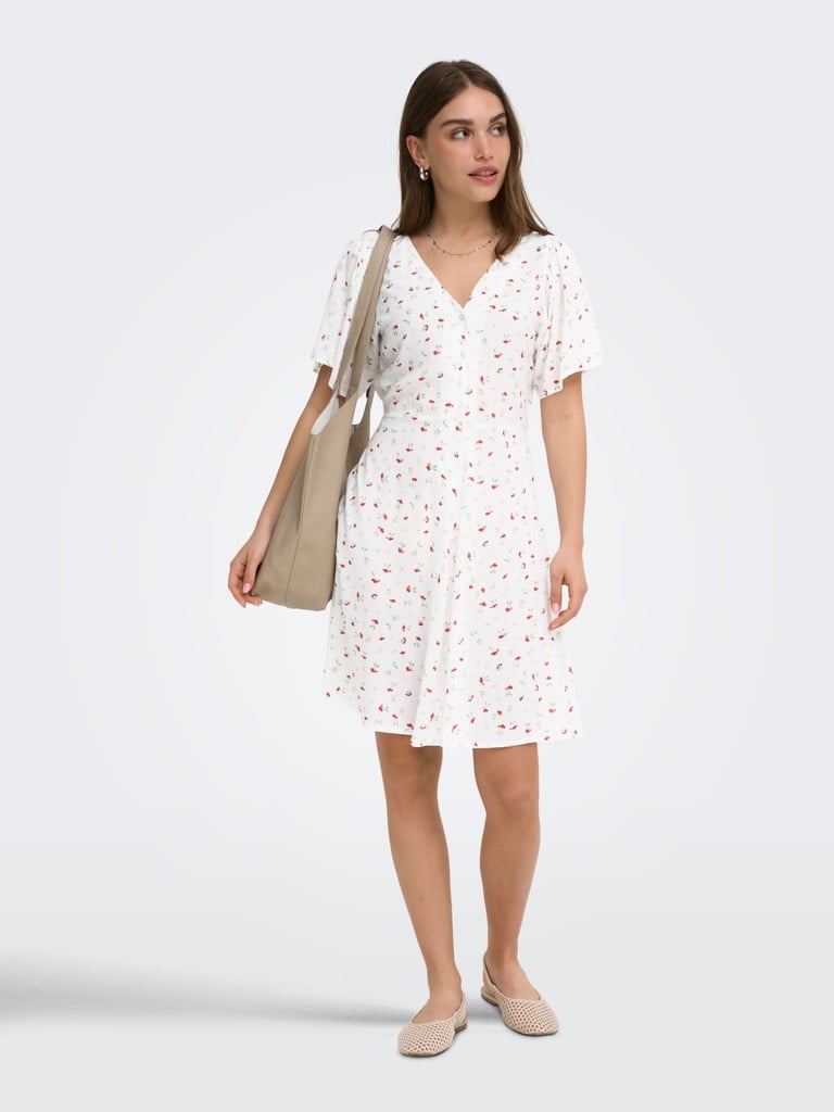 ONLEVIDA S/S SHORT DRESS WVN NOOS