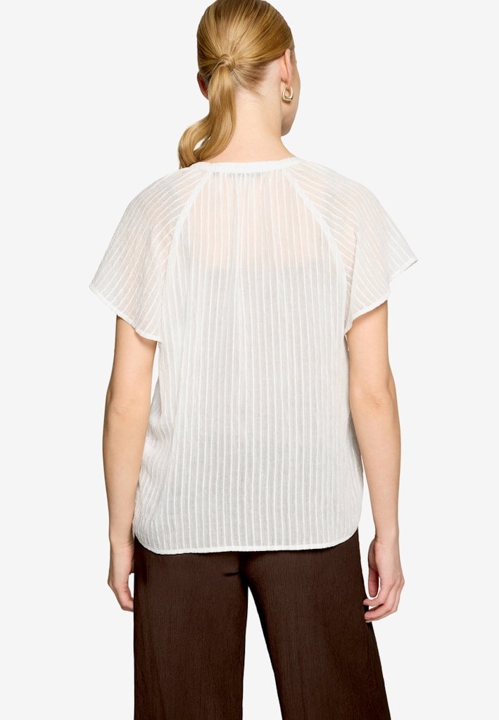Bluse transparent mit V-Ausschnitt