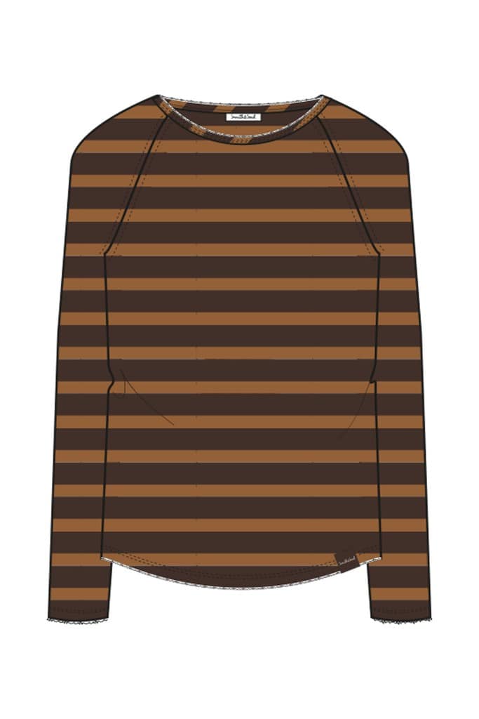 Regular Basic Sweat Raglan Striped