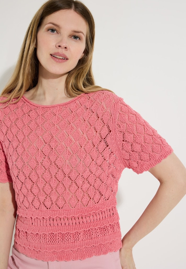 femininer Ajour-Pullover