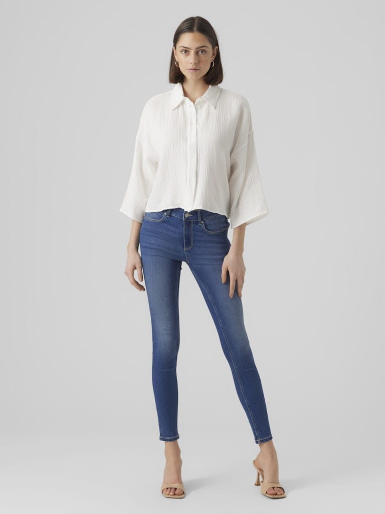 VMNATALI CROP SHIRT WVN NOOS