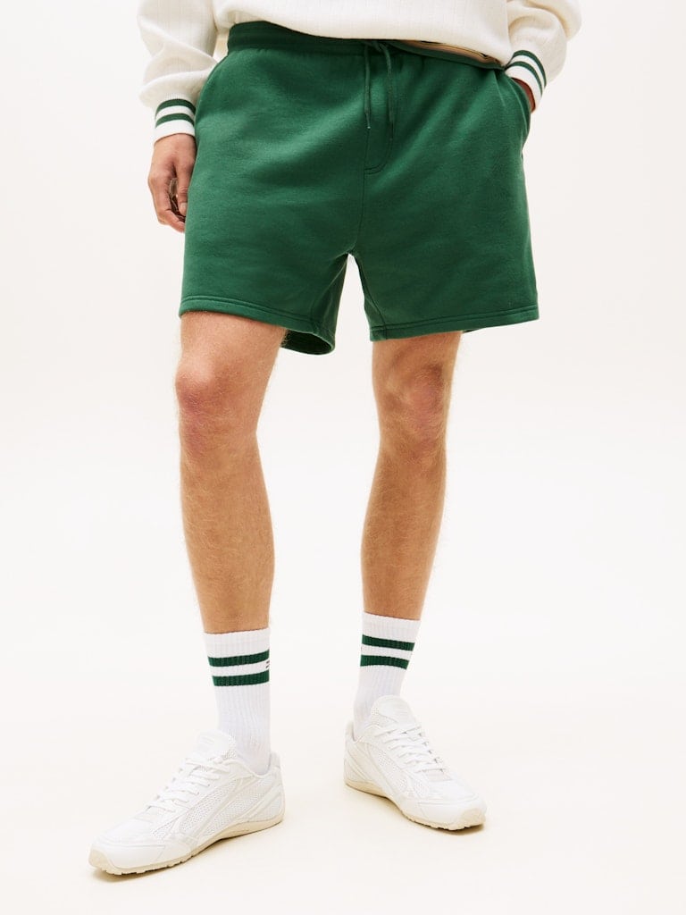 Tommy Flag Embroidery Sweat Shorts