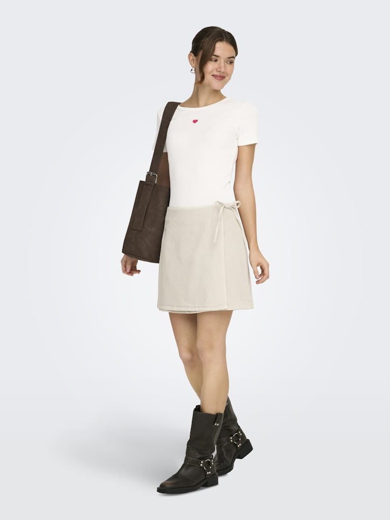 ONLELVA JUNE EMB S/S TEE JRS NOOS