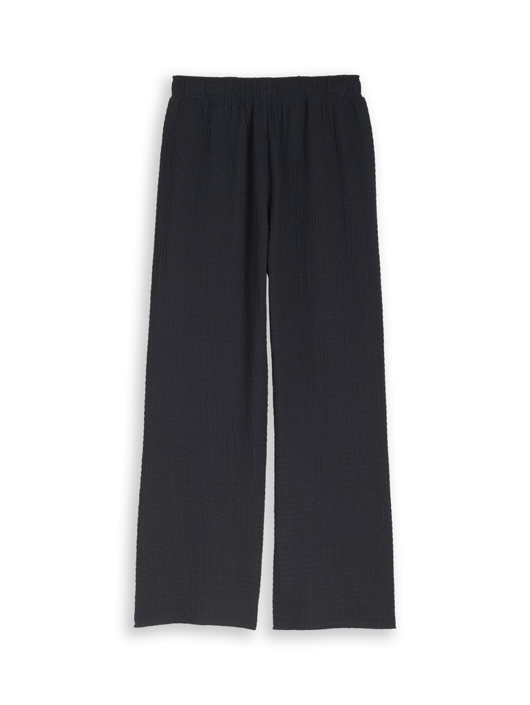 Wide Leg Hose mit Struktur