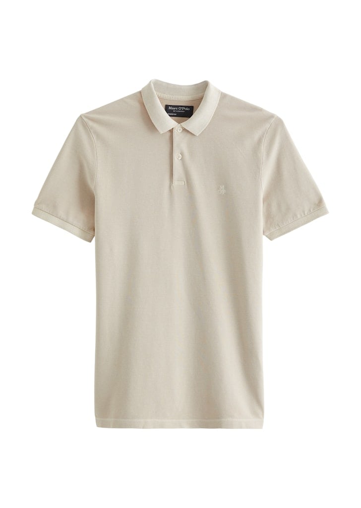 Poloshirt Piqué shaped garment-dyed