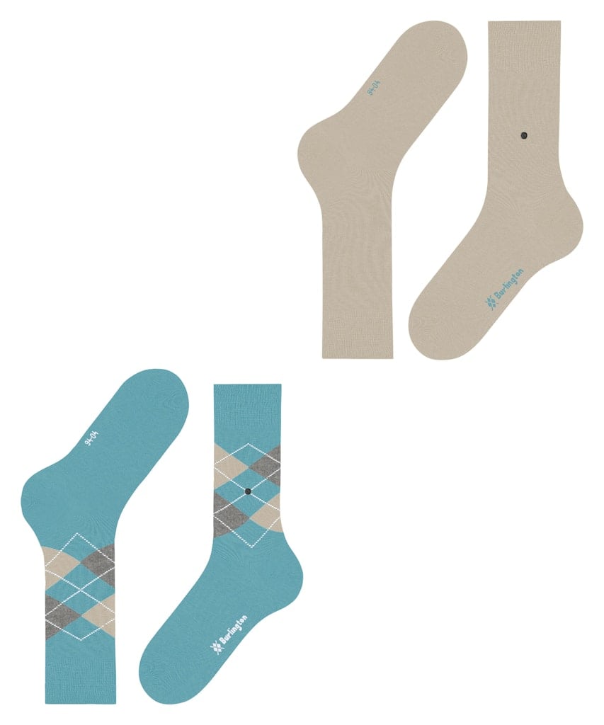 Burlington Everyday Argyle Mix 2-Pack Herren