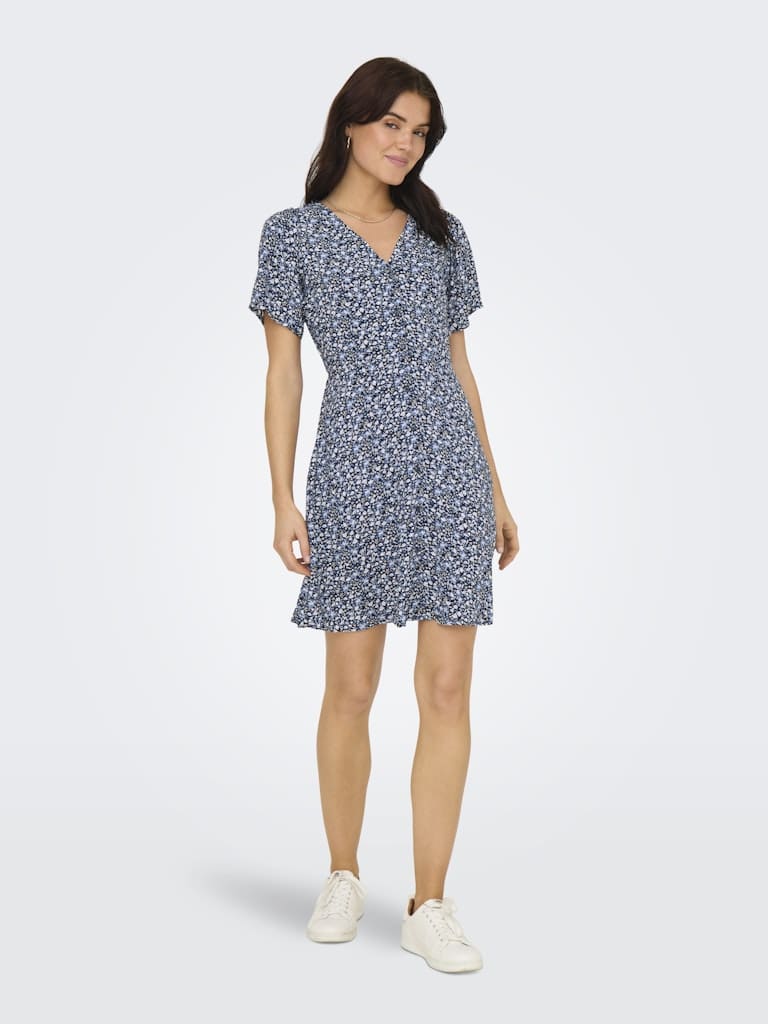 ONLEVIDA S/S SHORT DRESS WVN NOOS
